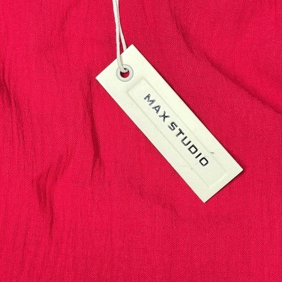 NWT Max Studio Red Tiered Maxi Dress Size XS - Picture 6 of 12